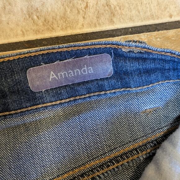 Gloria Vanderbilt Womens 8 Short Jeans Amanda Blue Denim Petite "Missy" Curvy - Picture 6 of 11